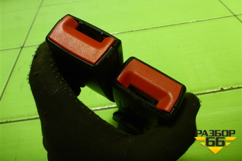 Замок ремня безопасности задний (пара) (6RU857739C) для Volkswagen Polo (седан) с 2010г (Поло)