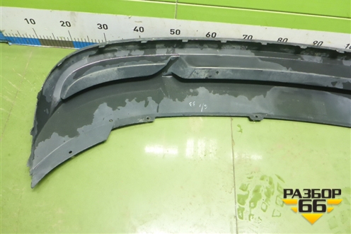 Юбка заднего бампера (60U807521) для Skoda Rapid с 2020г (Рапид)