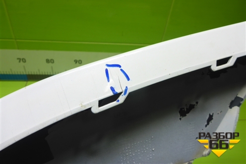 Накладка переднего бампера нижняя левая (до 2019г) (4M0807061E) для Audi Q7 c 2015г (Ку 7)