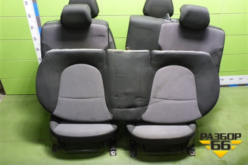 Сиденья комплект (с обогревом, без AIR BAG) для Hyundai Solaris с 2010-2016г (Солярис)
