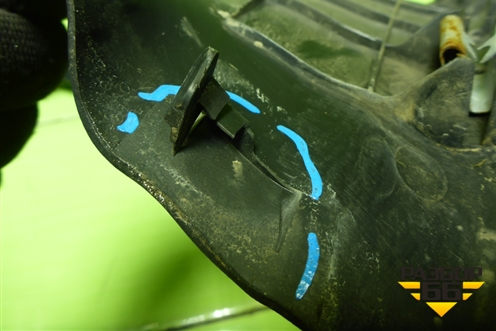 Накладка порога внутренняя заднего левого (858761R000) для Hyundai Solaris с 2010-2016г (Солярис)