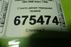 Стекло двери передней правой для Chevrolet Aveo (T200) с 2003-2008 (Авео Т200)