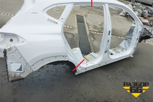 Крыло заднее правое (71504D7C10) для Hyundai Tucson с 2015-2022г (Туксон)