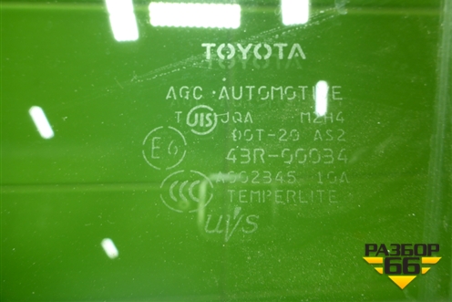 Стекло двери передней левой для Toyota Rav-4 с 2006-2013г (Рав 4)