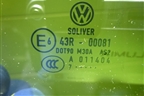 Стекло двери задней правой форточка (седан) для Volkswagen Passat (B6) с 2005-2010г (Пассат Б6)