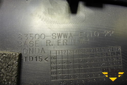 Обшивка двери передней правой под электрику (83500SWWA) для Honda CR-V(RE) с 2006-2012г (ЦРВ СРВ)