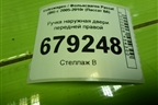 Ручка наружная двери передней правой для Volkswagen Passat (B6) с 2005-2010г (Пассат Б6)