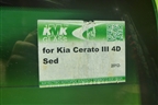 Стекло лобовое (седан) для Kia Cerato с 2013г (Серато 3)