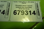 Обшивка двери задней правой под электрику (67613X1B12) для Toyota Rav-4 с 2012-2019г (Рав 4)