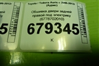 Обшивка двери задней правой под электрику (6778702010) для Toyota Auris с 2006-2012г (Аурис)