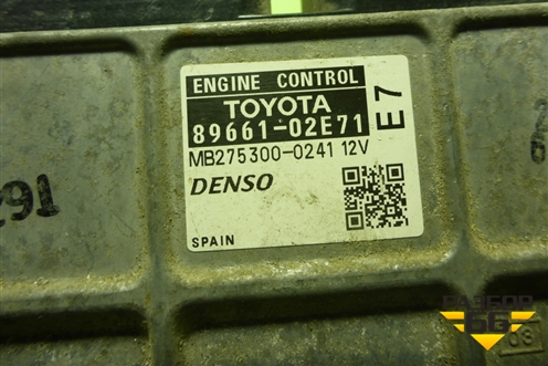 Блок управления двигателем (1.6л 1ZR-FE) (8966102E71) для Toyota Auris с 2006-2012г (Аурис)