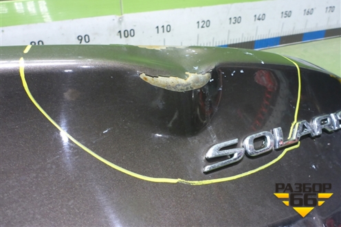 Крышка багажника (под вставку) (692004L000) для Hyundai Solaris с 2010-2016г (Солярис)