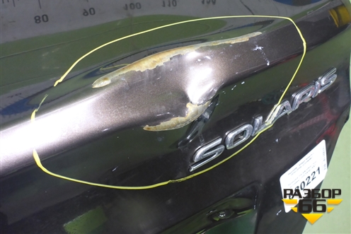 Крышка багажника (под вставку) (692004L000) для Hyundai Solaris с 2010-2016г (Солярис)