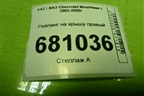 Рейлинг на крышу правый для VAZ Chevrolet Niva/Нива с 2002-2020г