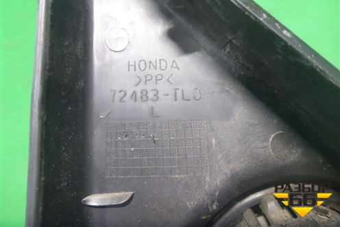 Накладка двери передней правой (уголок) (72483TL0) для Honda Accord(CU-CW) с 2008-2013г (Аккорд)