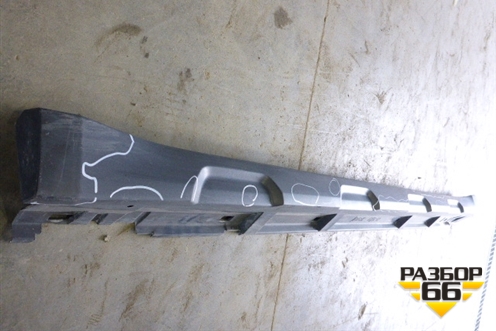 Накладка на порог наружная правая для Subaru Legacy Outback (B14) с 2009-2014г (Легаси Аутбек)