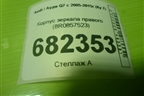 Корпус зеркала правого (8R0857523) для Audi Q7 c 2005-2015г (Ку 7)