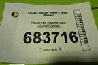 Решетка радиатора (5JA853668) для Skoda Rapid с 2013г (Рапид)