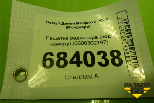 Решетка радиатора (под камеру) (6608302197) для Geely Monjaro с 2021г (Монджаро)