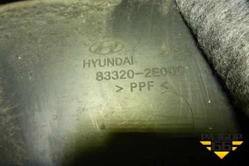 Обшивка двери задней правой под электрику (833202E000) для Hyundai Tucson с 2004-2010г (Туксон)