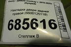 Накладка двери задней правой (6600125118) для Geely Coolray с 2019-2025г (Кулрей)