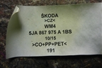 Обшивка крышки багажника (5JA867975A) для Skoda Rapid с 2013г (Рапид)