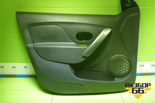 Обшивка двери передней левой под электрику (809018831R) для Renault Logan II с 2012г (Логан)