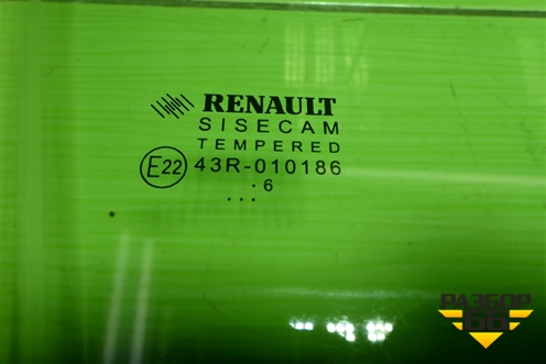 Стекло двери передней правой для Renault Logan II с 2012г (Логан)