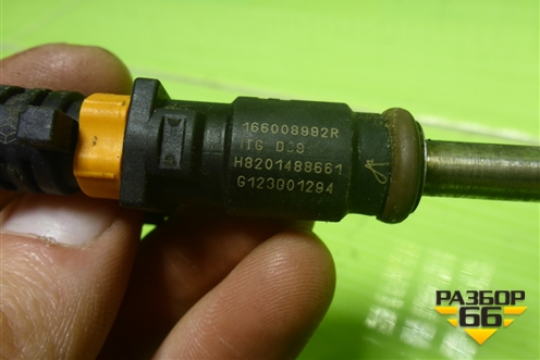 Форсунка инжекторная электрическая (1.6л H4MD438) (166008992R) для Renault Logan II с 2012г (Логан)