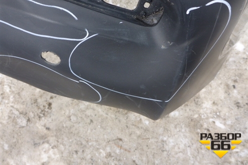 Бампер задний (под парктроник) (5215948170) для Toyota Highlander с 2007-2013г (Хайлендер)