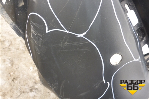 Бампер задний (под парктроник) (5215948170) для Toyota Highlander с 2007-2013г (Хайлендер)